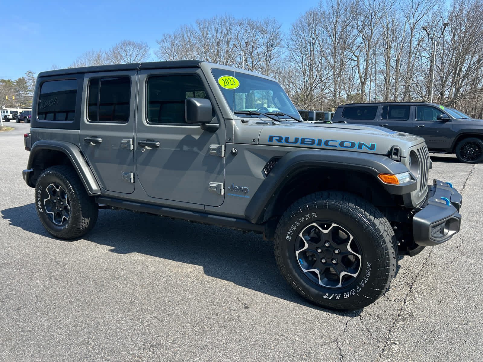 Used 2023 Jeep Wrangler 4xe Rubicon 4XE with VIN 1C4JJXR65PW604457 for sale in Portsmouth, NH