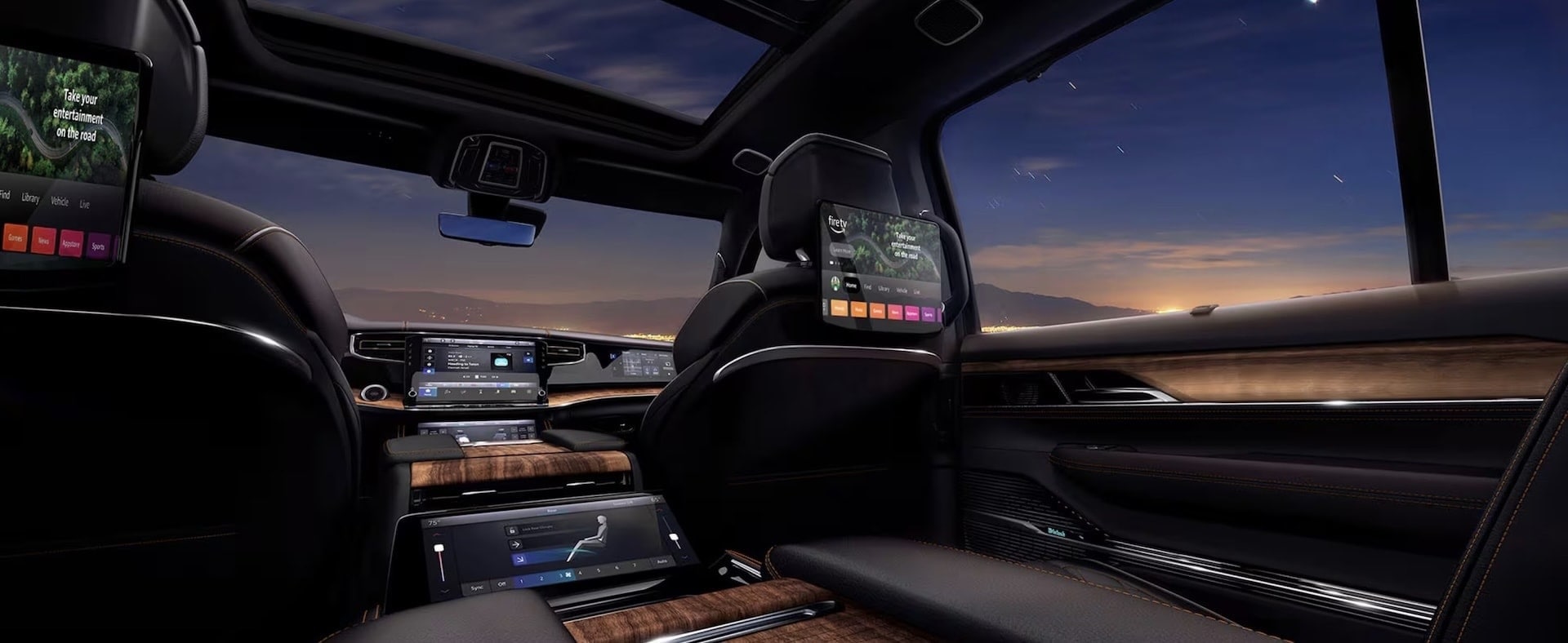 2026 Jeep Grand Wagoneer interior, dashboard and center touchscreen
