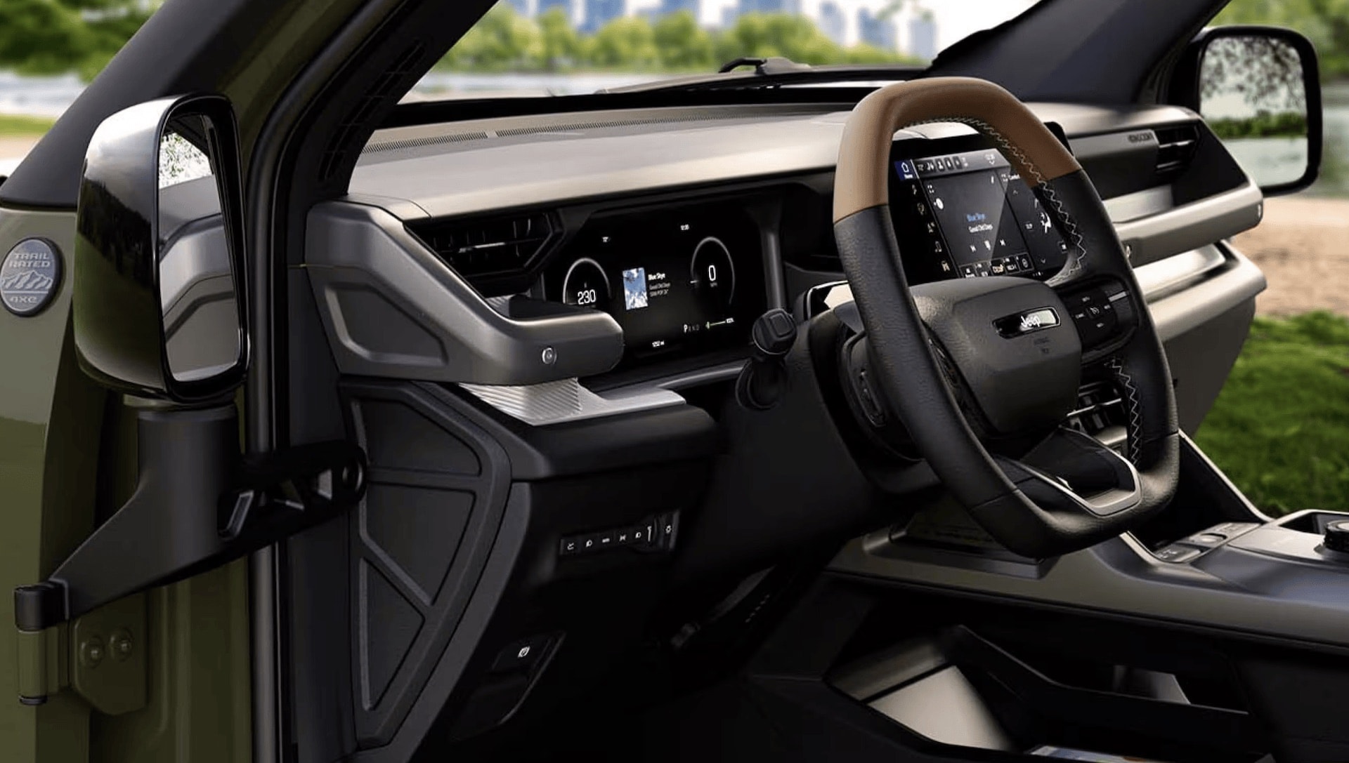 2026 Jeep Recon Moab cabin with the 14.5-inch Uconnect 5 touchscreen