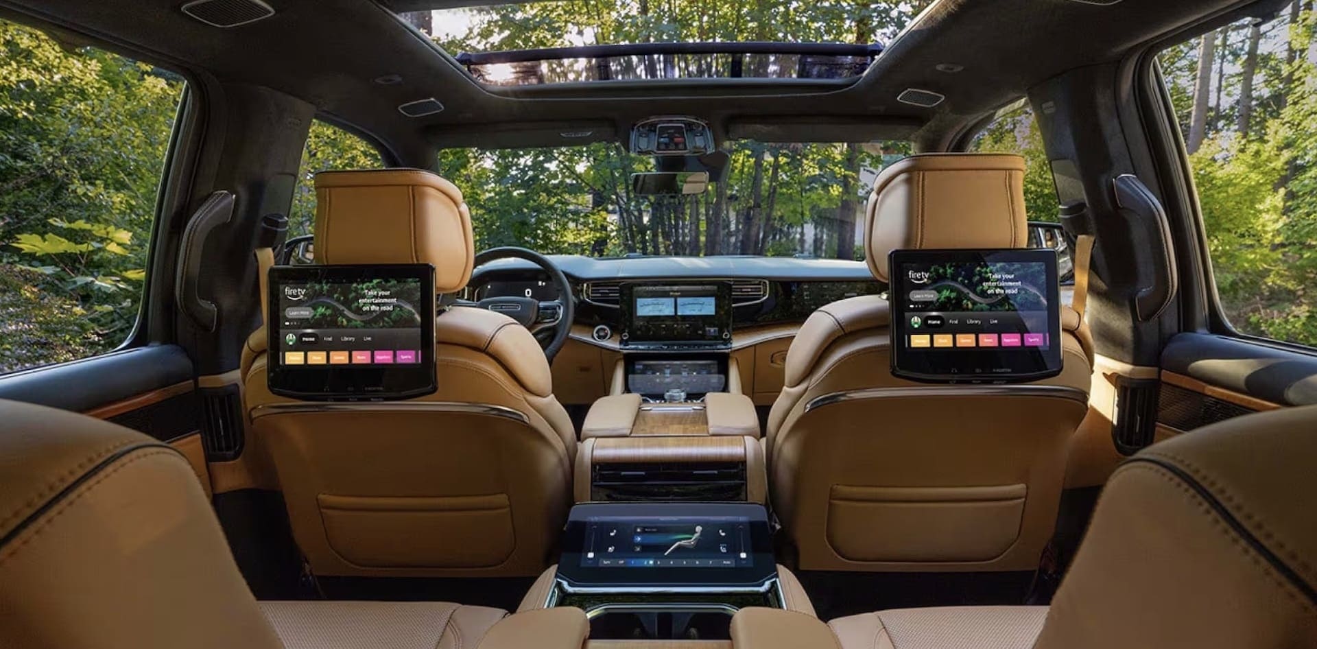 2026 Jeep Grand Wagoneer third row seats and rear cargo area