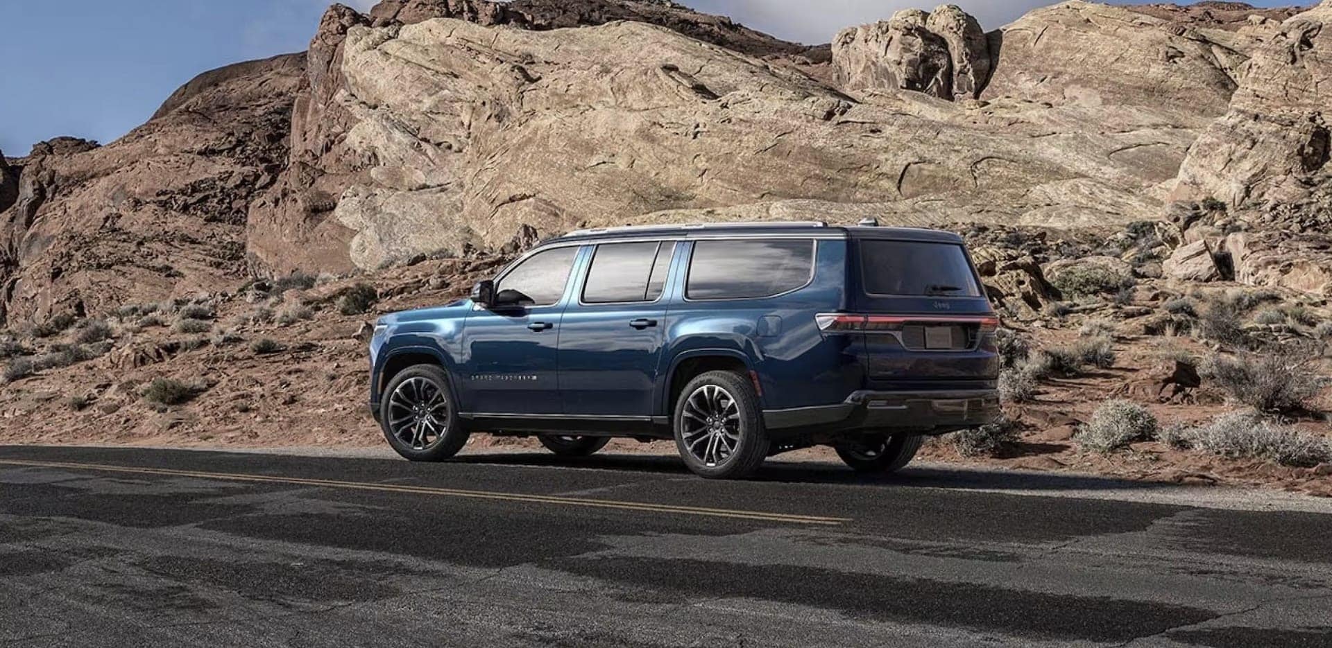 2026 Jeep Grand Wagoneer exterior parked, showing overall proportions