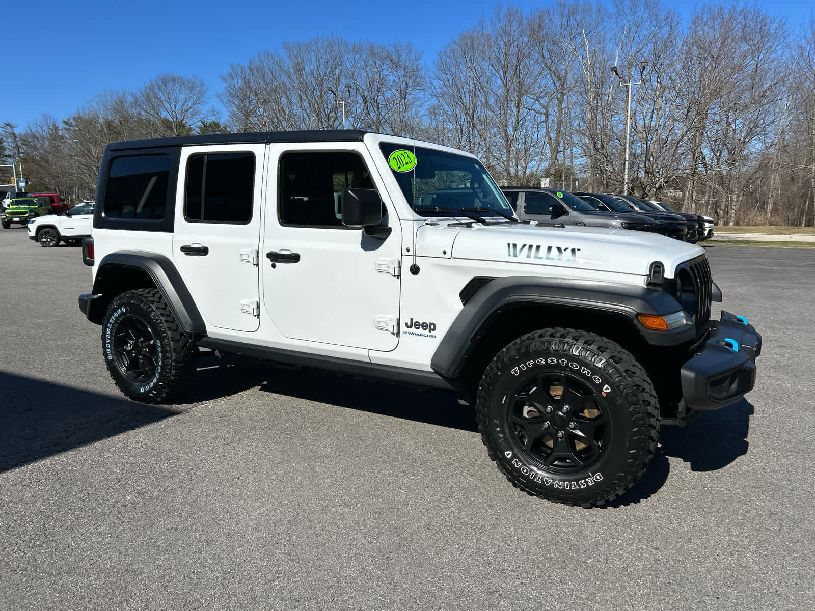 Certified 2023 Jeep Wrangler 4xe Willys 4XE with VIN 1C4JJXN61PW605448 for sale in Portsmouth, NH