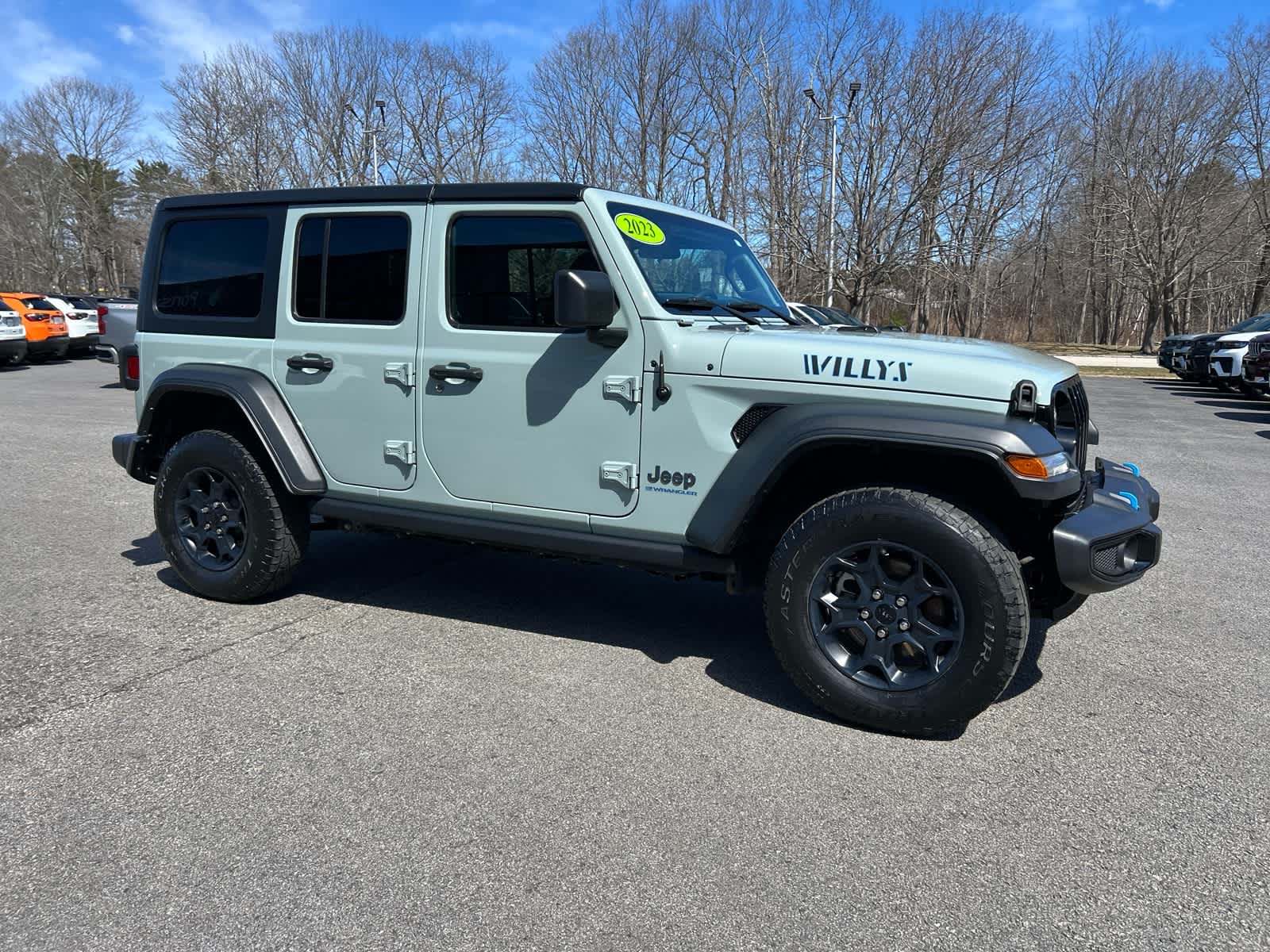 Used 2023 Jeep Wrangler 4xe Willys 4XE with VIN 1C4JJXN66PW685894 for sale in Portsmouth, NH