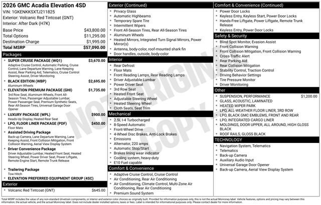 2026 GMC Acadia Elevation - Photo 36