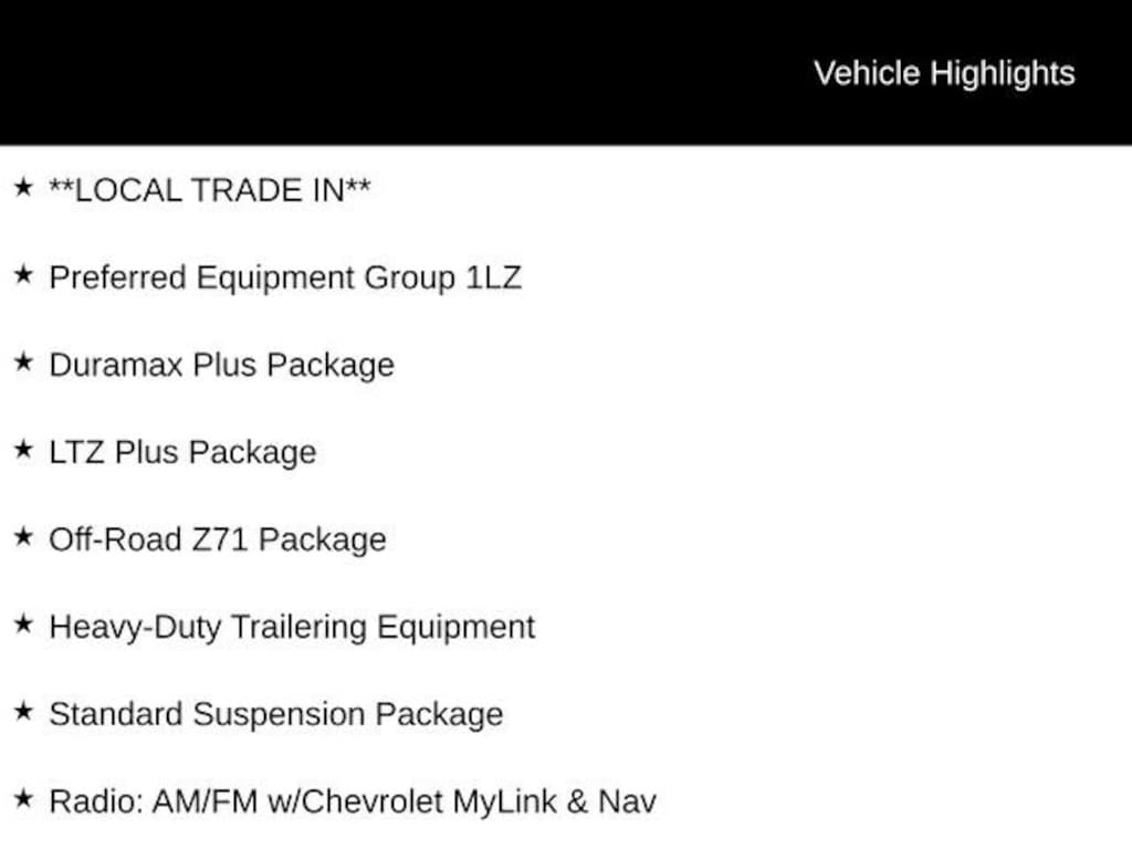 Used 2015 Chevrolet Silverado 2500 HD LTZ Truck