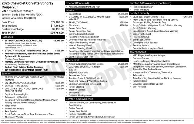 2026 Chevrolet Corvette 2LT - Photo 39