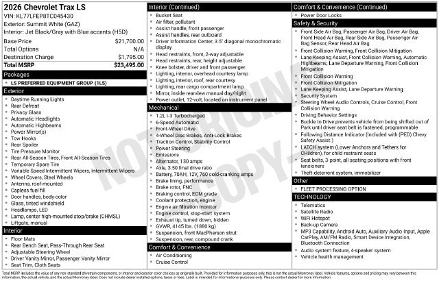 2026 Chevrolet Trax LS - Photo 32