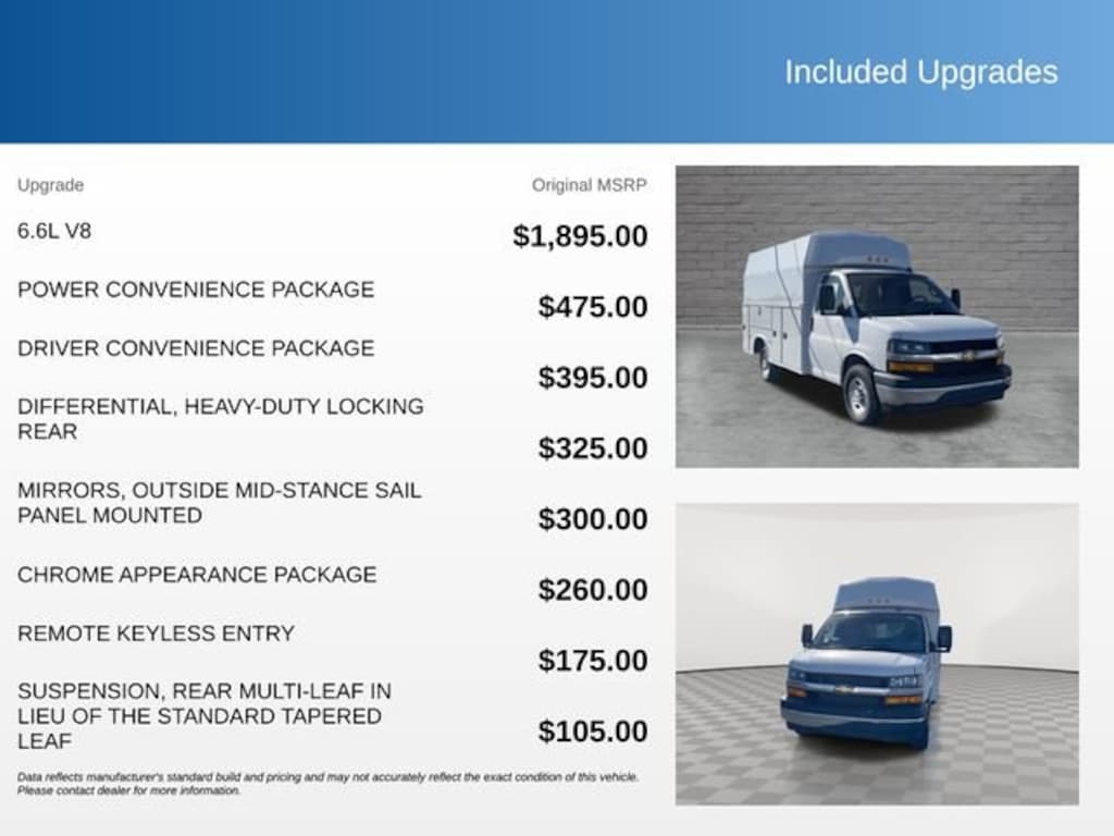 New 2025 Chevrolet Express Cutaway 3500 1WT Cutaway Van