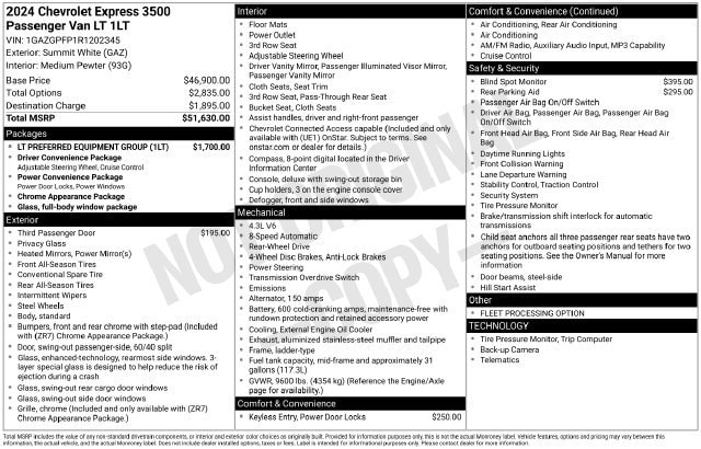 2024 Chevrolet Express Passenger LT - Photo 32