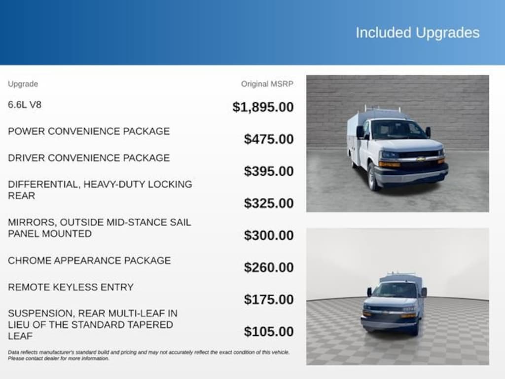 New 2025 Chevrolet Express Cutaway 3500 1WT Cutaway Van