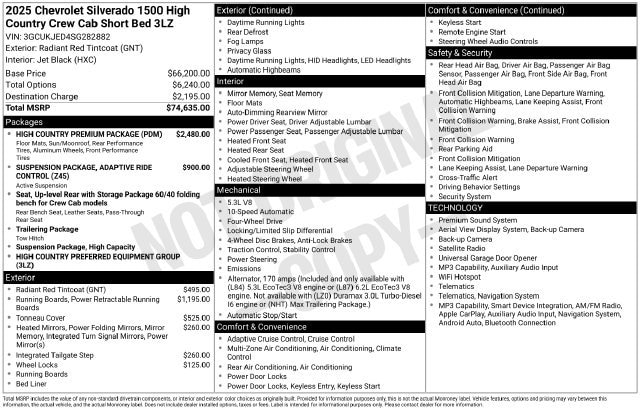 2025 Chevrolet Silverado 1500 High Country - Photo 41