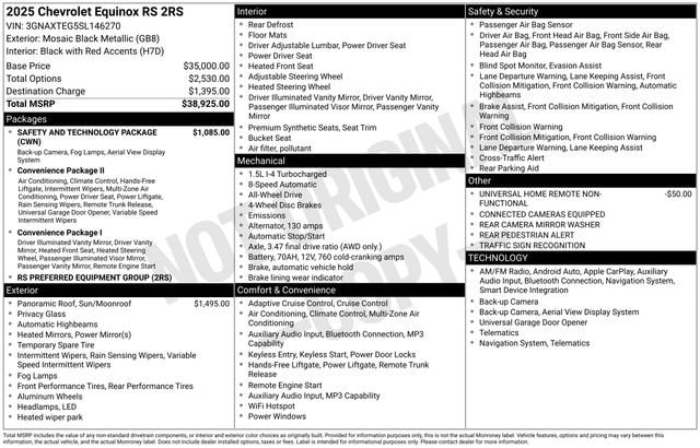 2025 Chevrolet Equinox RS - Photo 37