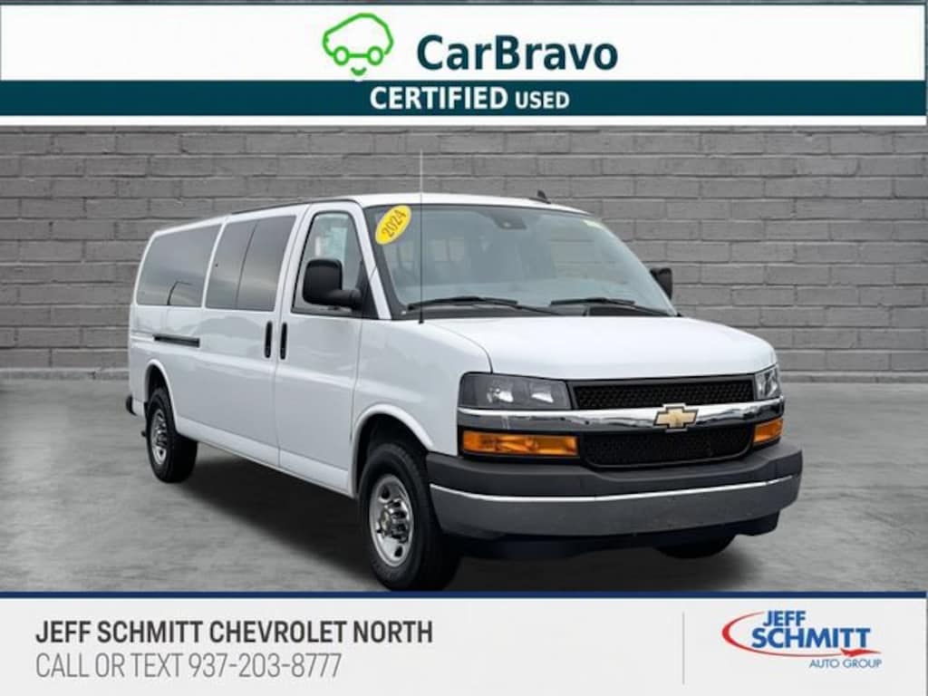 Used 2024 Chevrolet Express Passenger 3500 1LT Van Extended Passenger Van