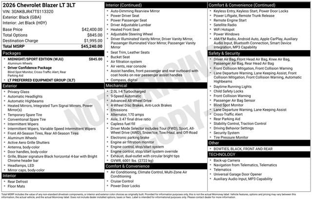 2026 Chevrolet Blazer 3LT - Photo 33