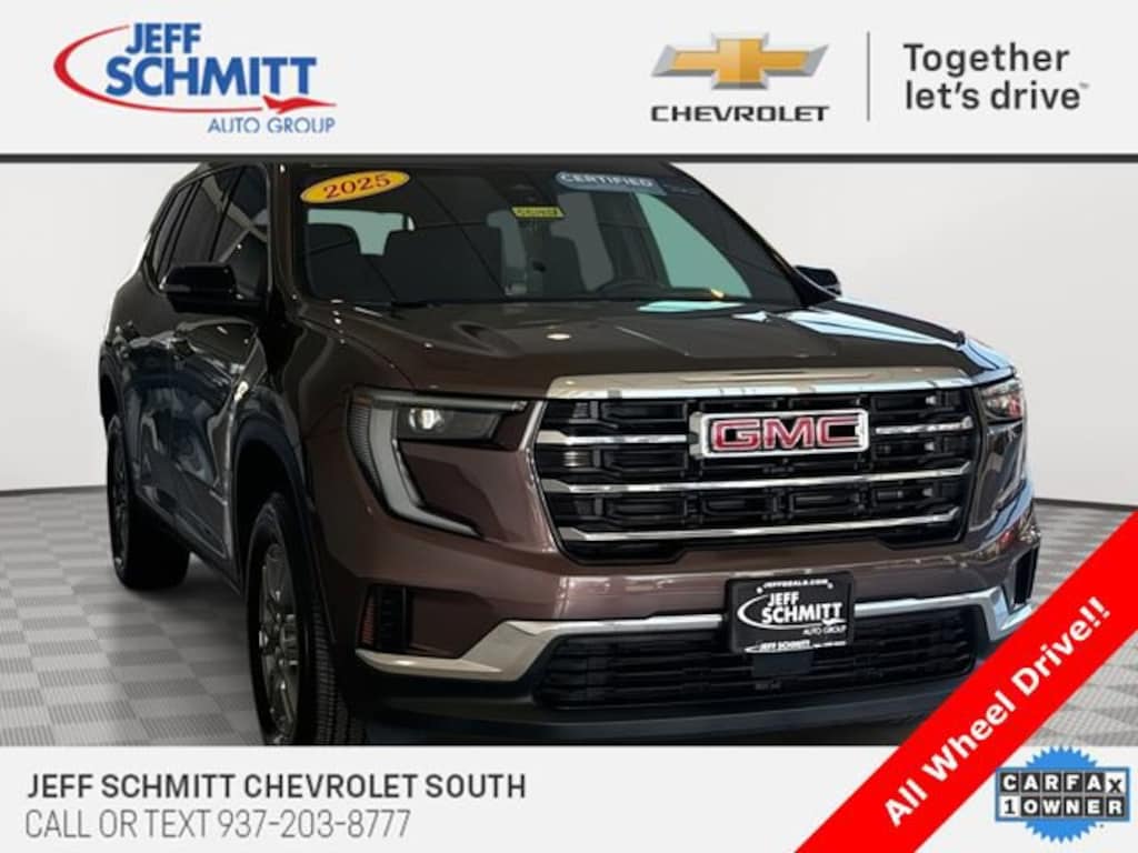 Certified 2025 GMC Acadia Elevation SUV