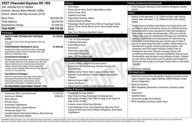 2027 Chevrolet Equinox RS - Photo 35