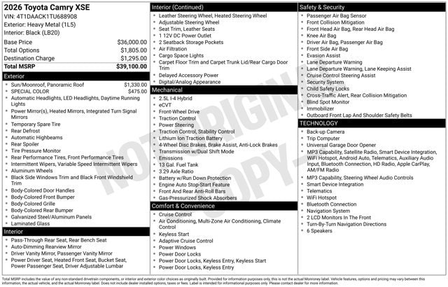 2026 Toyota Camry XSE - Photo 35