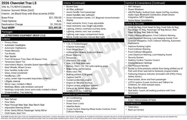2026 Chevrolet Trax LS - Photo 29
