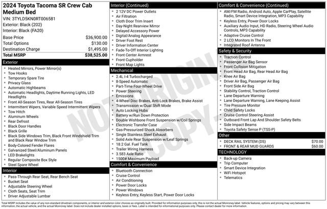 2024 Toyota Tacoma SR - Photo 30