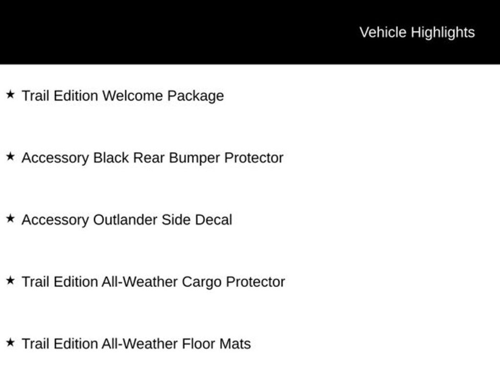 New 2026 Mitsubishi Outlander Trail Edition SUV