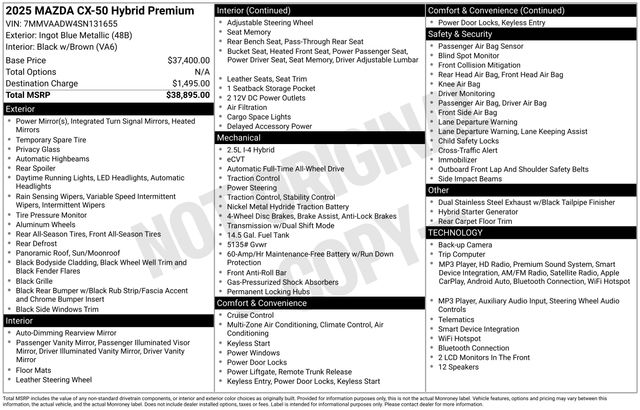 2025 Mazda CX-50 Premium - Photo 36