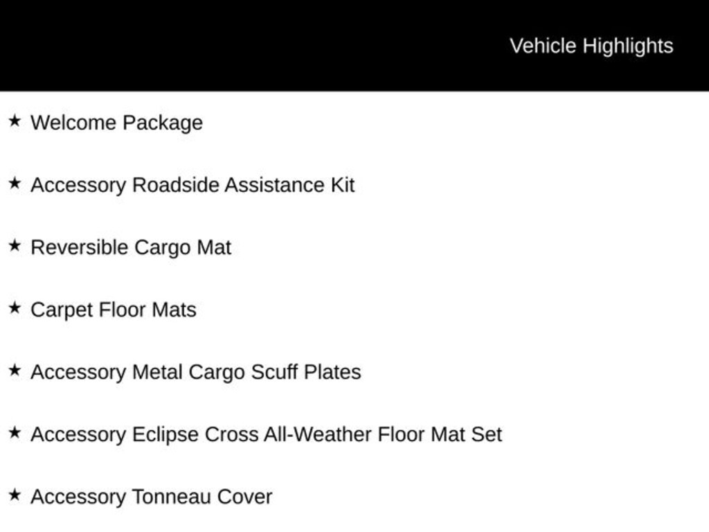 New 2026 Mitsubishi Eclipse Cross SE SUV