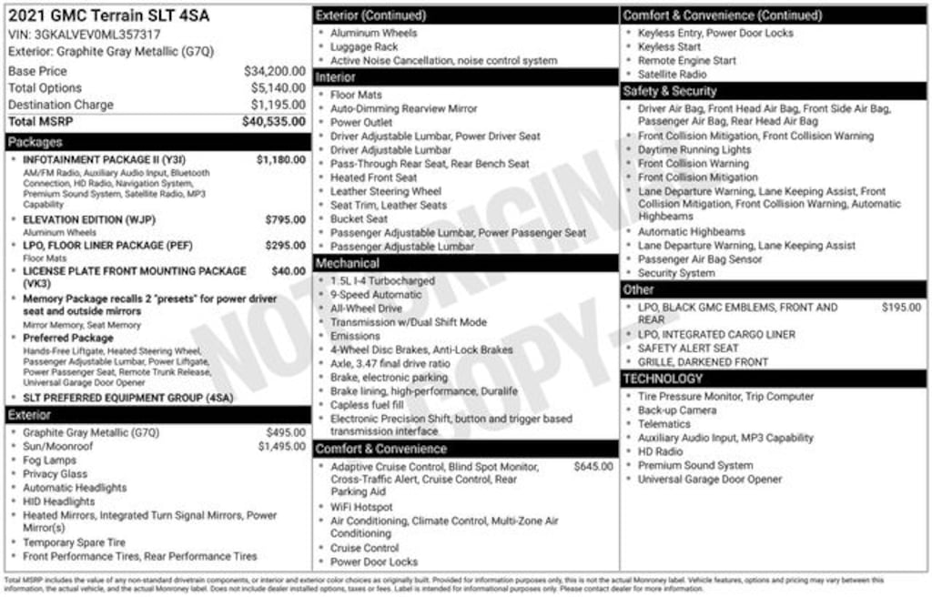 Used 2021 GMC Terrain SLT SUV