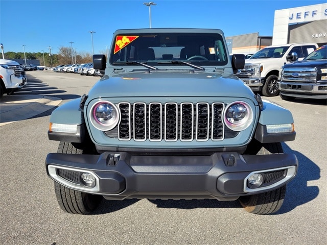 Used 2024 Jeep Wrangler 4-Door Sahara with VIN 1C4PJXENXRW135747 for sale in Byron, GA