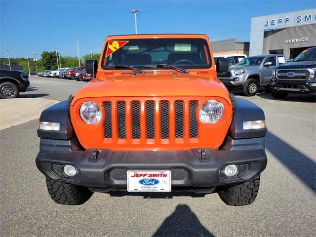 Used 2019 Jeep Wrangler Sport S with VIN 1C4GJXAG3KW569022 for sale in Byron, GA