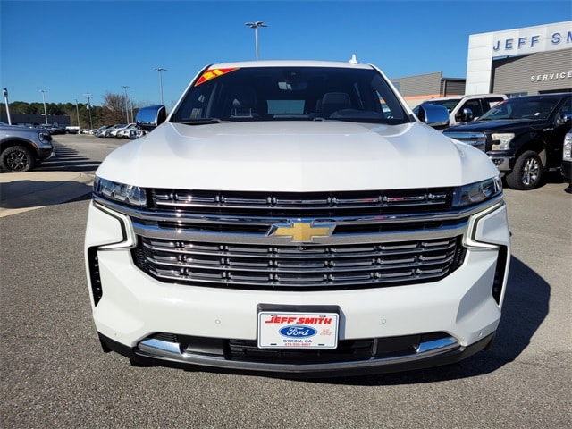 Used 2021 Chevrolet Suburban Premier with VIN 1GNSKFKD3MR339995 for sale in Byron, GA