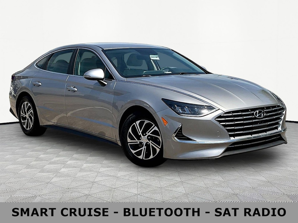 Used 2021 Hyundai Sonata Hybrid Blue Sedan