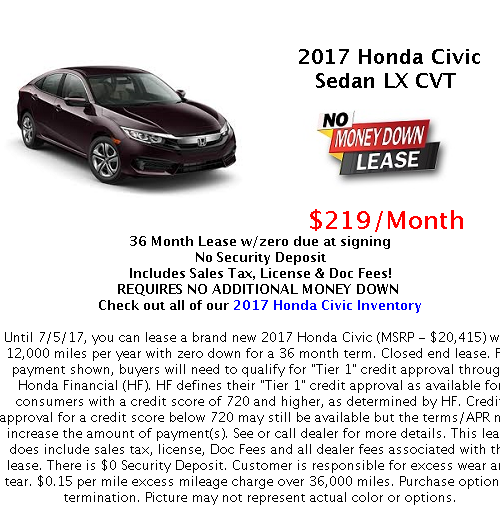 no money down car