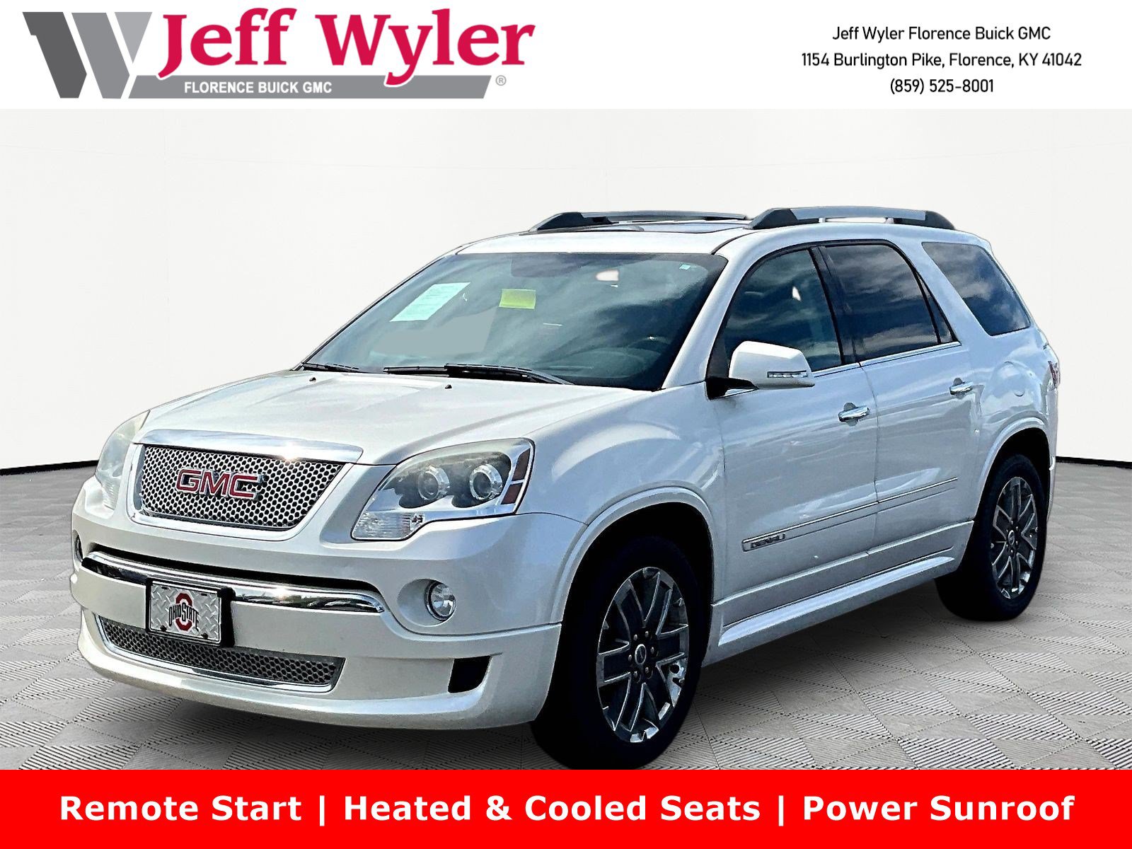 Used 2012 GMC Acadia Denali with VIN 1GKKVTED5CJ184667 for sale in Florence, KY