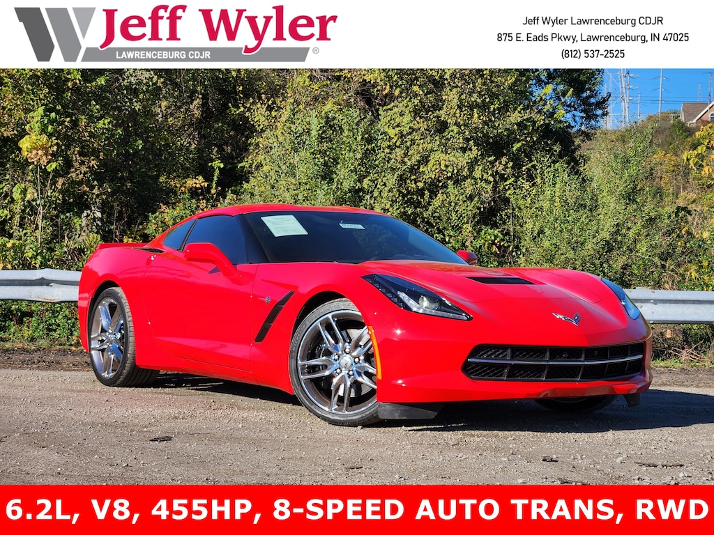 Used 2015 Chevrolet Corvette 2dr Stingray Z51 Cpe w/2LT Coupe