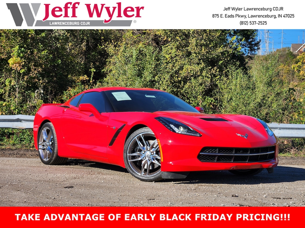 Used 2015 Chevrolet Corvette 2dr Stingray Z51 Cpe w/2LT Coupe