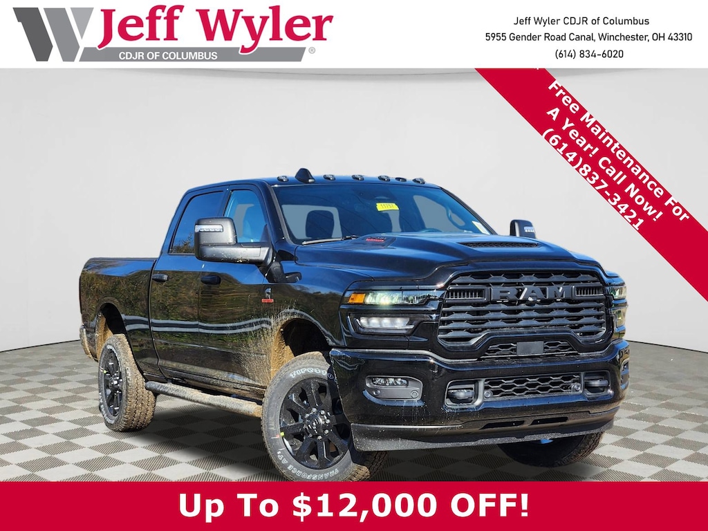 New 2026 Ram 2500 BLACK EXPRESS CREW CAB 4X4 6'4 BOX Pickup