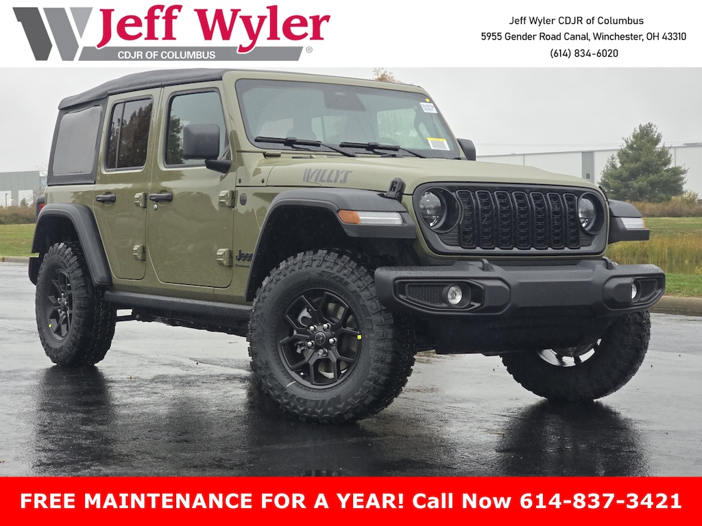 New 2026 Jeep Wrangler 4-DOOR WILLYS Sport Utility