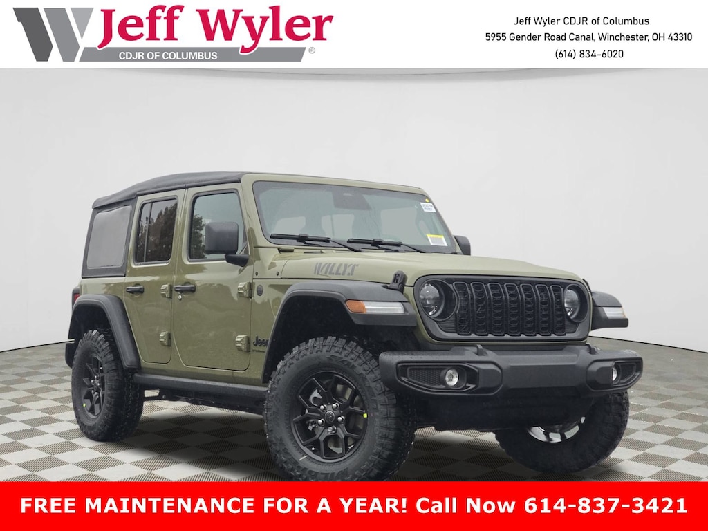New 2026 Jeep Wrangler 4-DOOR WILLYS Sport Utility