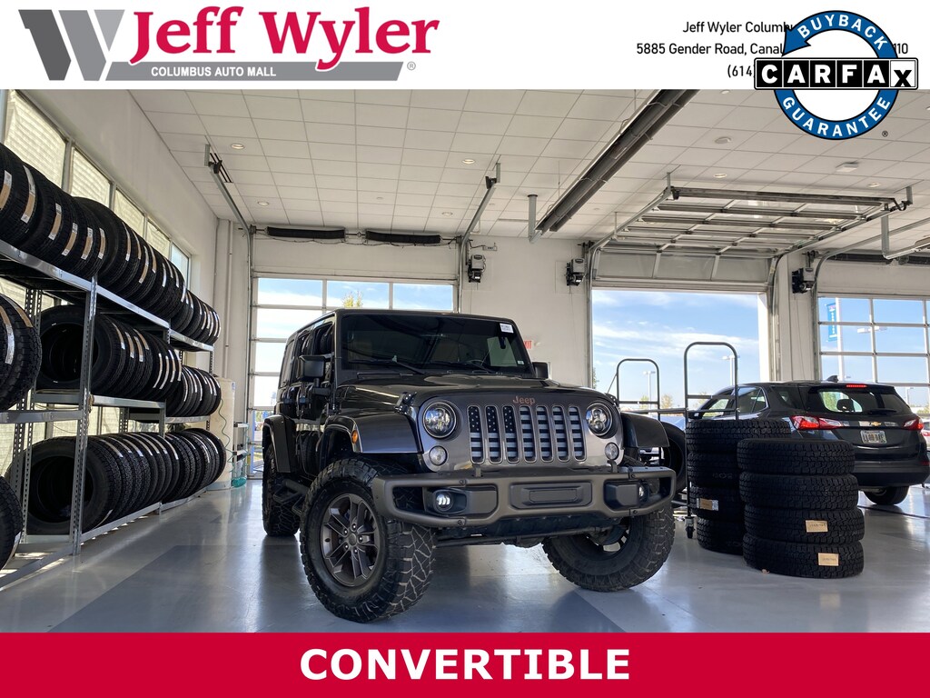 Used 2016 Jeep Wrangler Unlimited 4WD 4dr 75th Anniversary Convertible