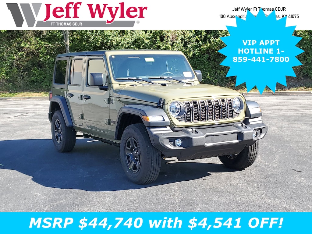 New 2026 Jeep Wrangler 4-DOOR SPORT Sport Utility