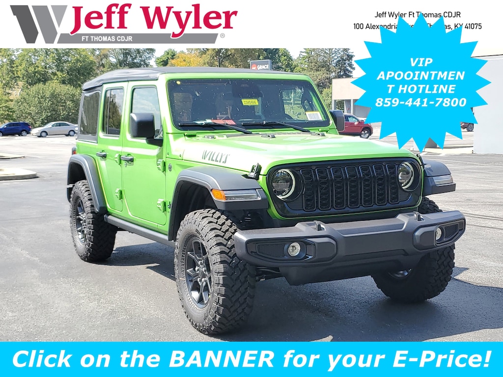 New 2025 Jeep Wrangler 4-DOOR WILLYS Sport Utility