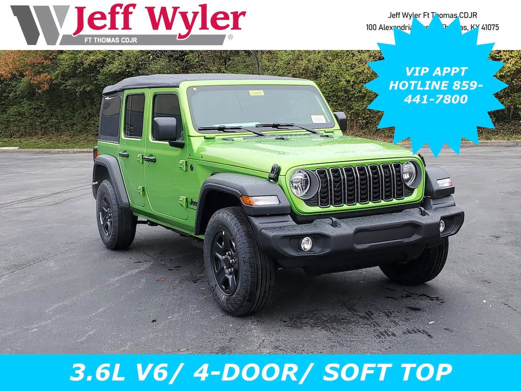 New 2026 Jeep Wrangler 4-DOOR SPORT Sport Utility
