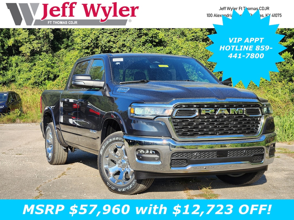 New 2025 Ram 1500 BIG HORN CREW CAB 4X4 5'7 BOX Pickup