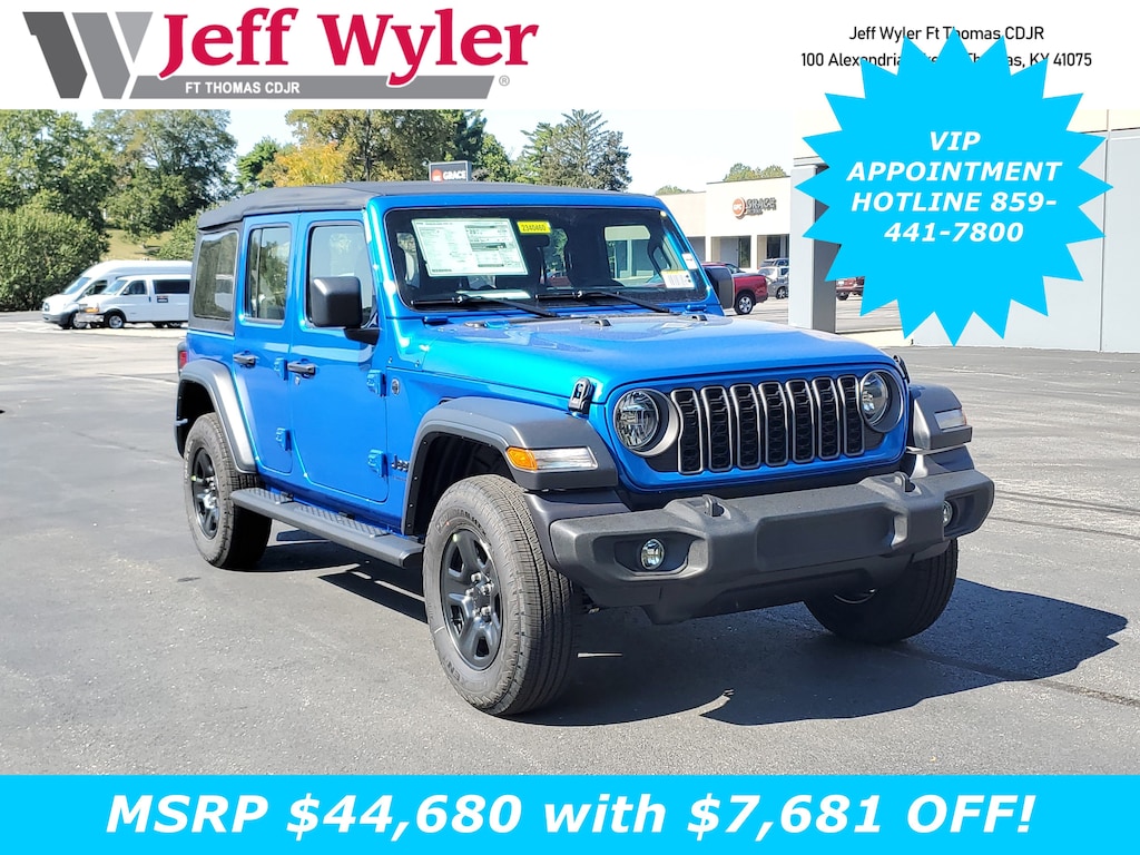 New 2025 Jeep Wrangler 4-DOOR SPORT Sport Utility
