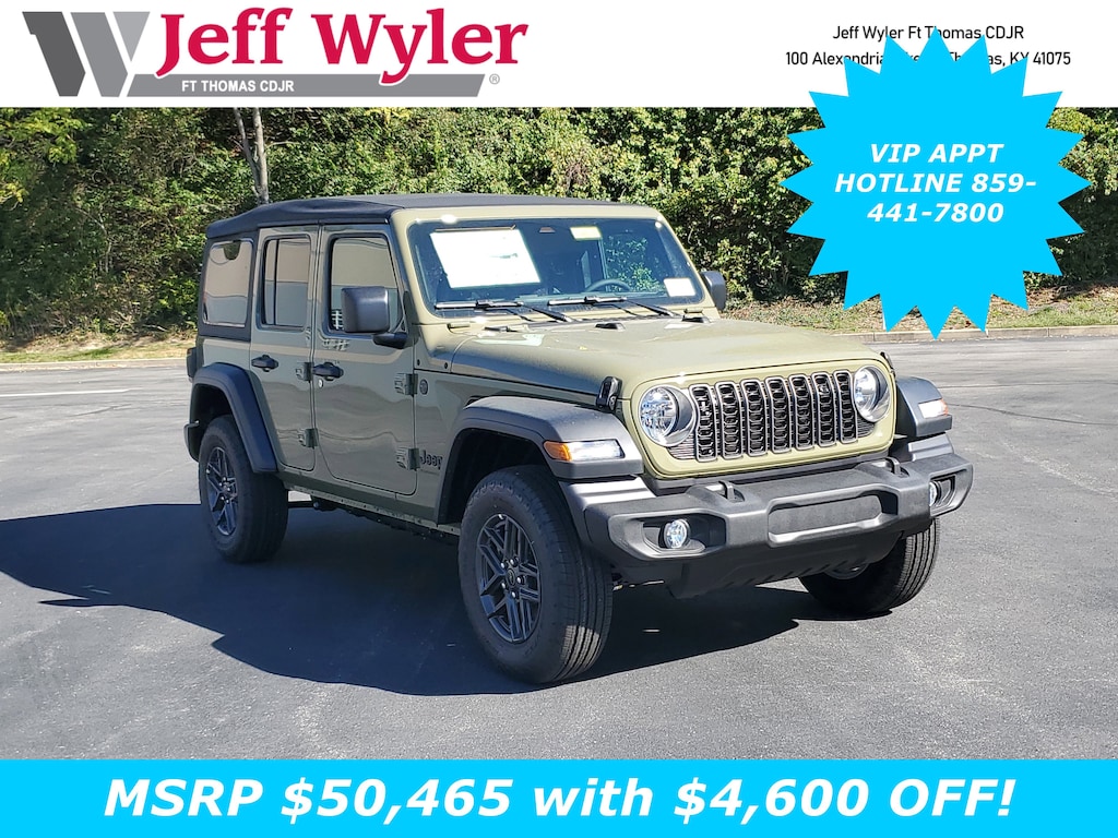 New 2026 Jeep Wrangler 4-DOOR SPORT S Sport Utility