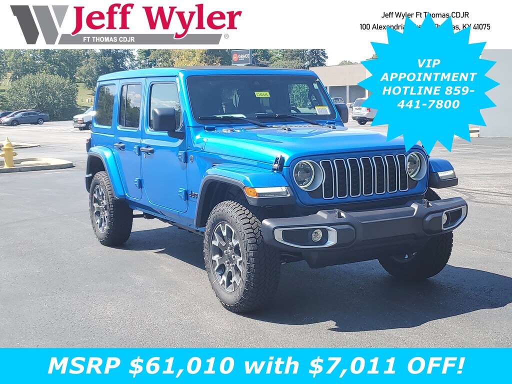 New 2025 Jeep Wrangler 4-DOOR SAHARA Sport Utility