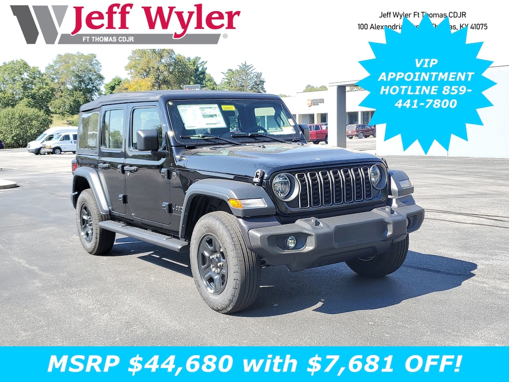 New 2025 Jeep Wrangler 4-DOOR SPORT Sport Utility