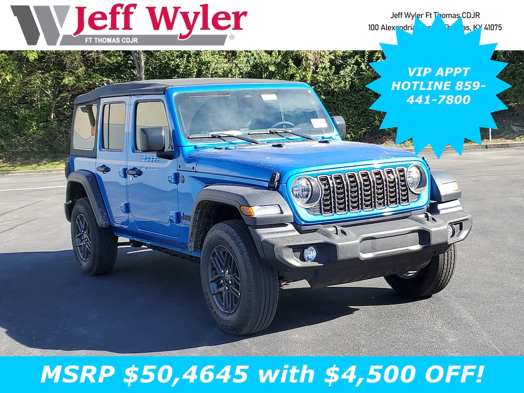 New 2026 Jeep Wrangler 4-DOOR SPORT S Sport Utility