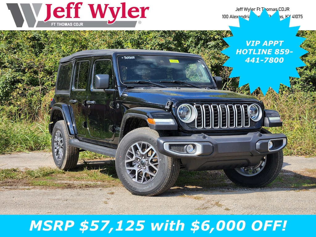 New 2025 Jeep Wrangler 4-DOOR SAHARA Sport Utility