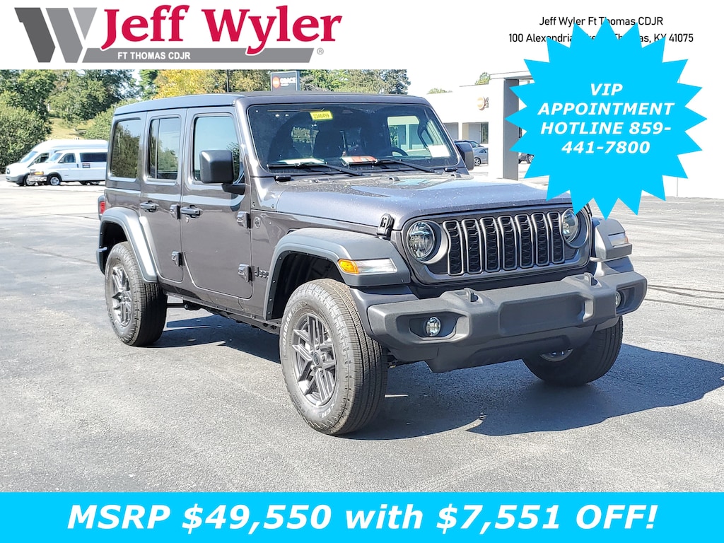 New 2025 Jeep Wrangler 4-DOOR SPORT S Sport Utility
